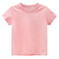 Kids Plain Cotton T-Shirt – Soft Short Sleeve Everyday Tee
