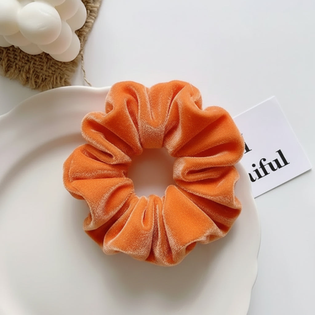 Orange Hair Tie – Soft Elastic Ponytail Band for Harmony Day