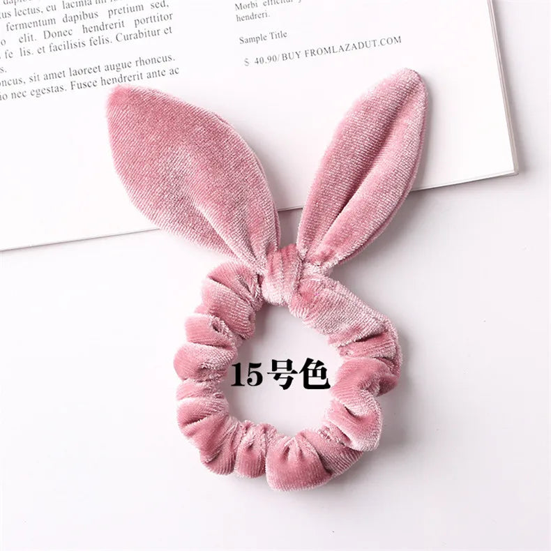 Velvet Hair Scrunchie – Soft Elastic Hair Tie for Girls & Women