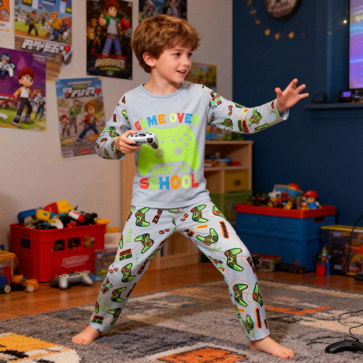 Kids Gaming 3D Print Pyjama Set