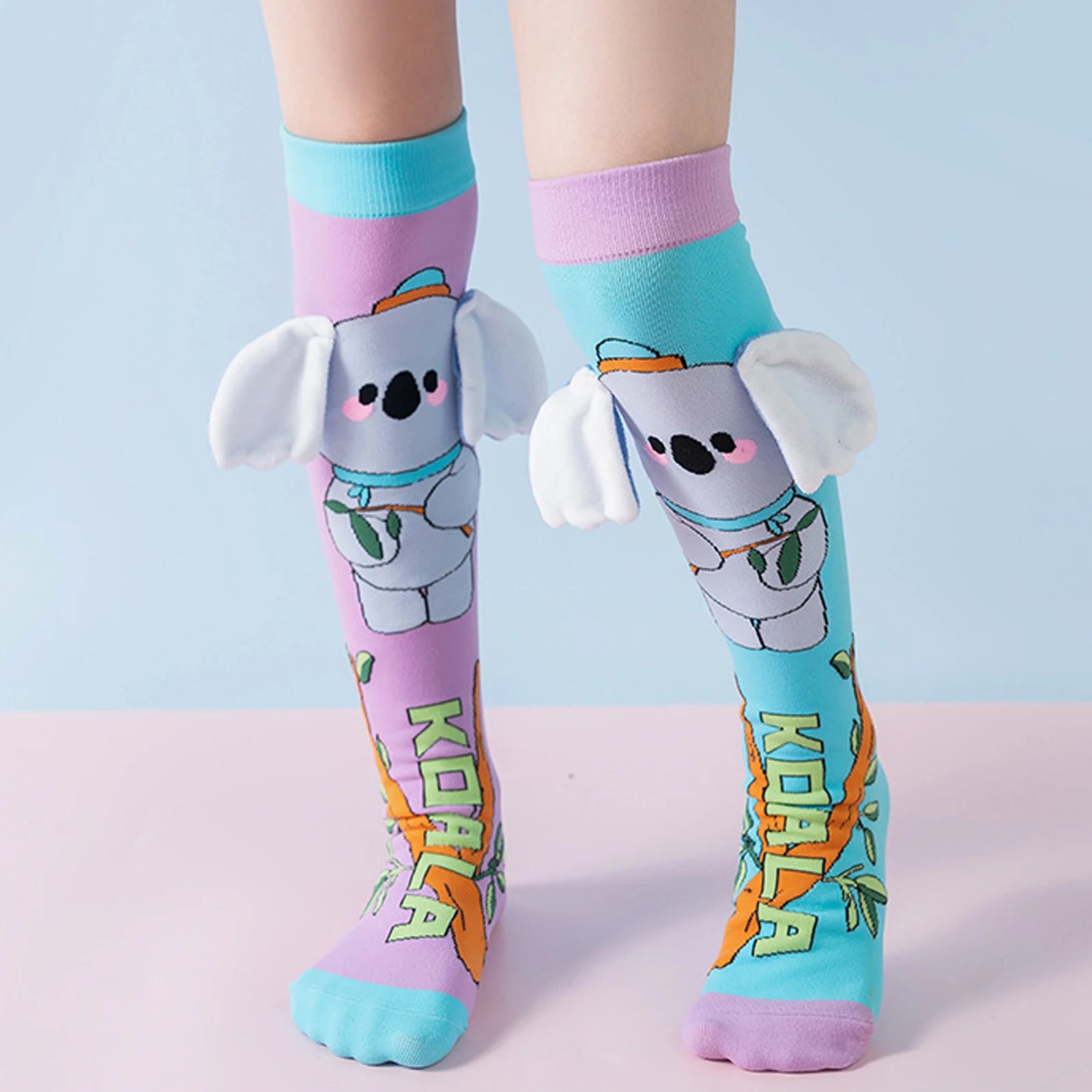 Kids Cartoon Knee-High Socks