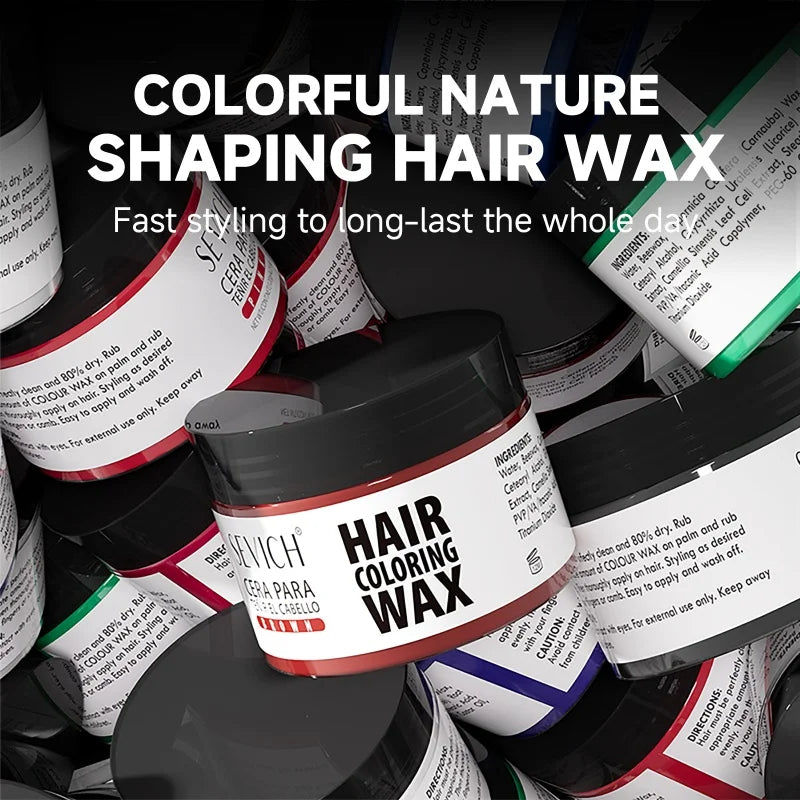 Temporary Hair Color Wax – Washable Hair Styling Wax