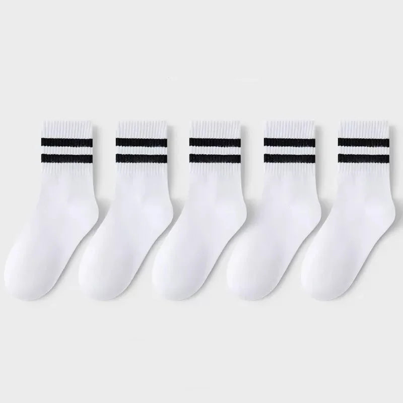 5 Pairs Kids Cotton Crew Socks
