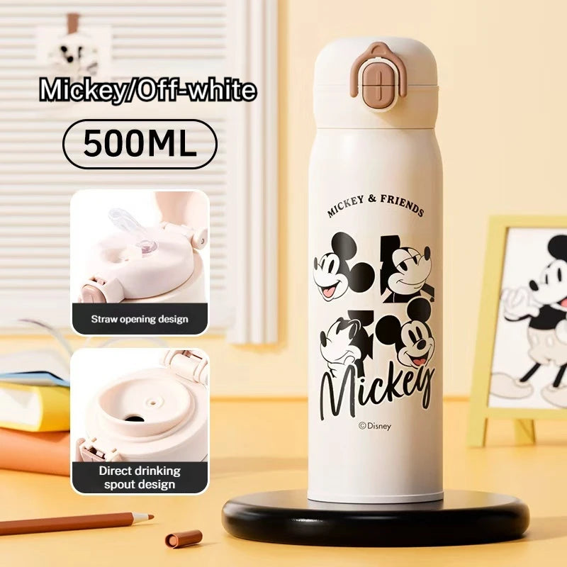 Kids 316 Stainless Steel Insulated Water Bottle | 500ml Straw & Sip Thermal Cup