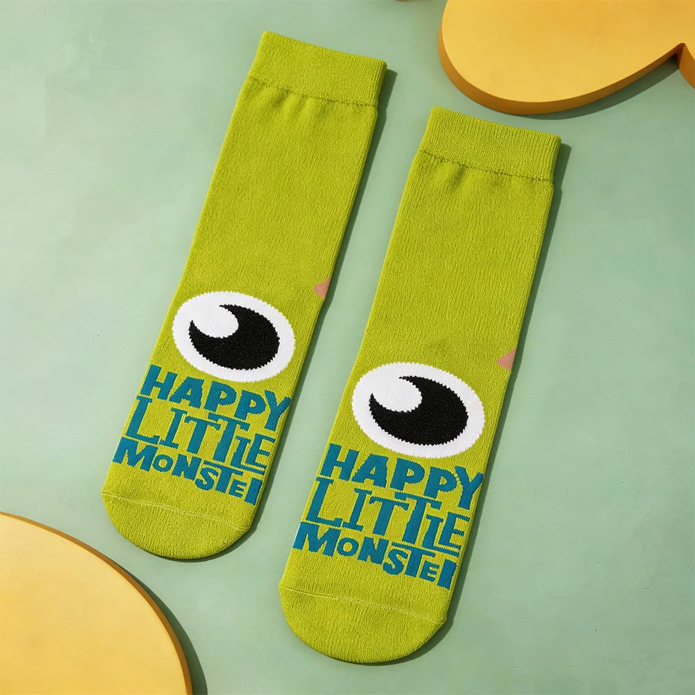 Unisex Classic Monster Cartoon Crew Socks