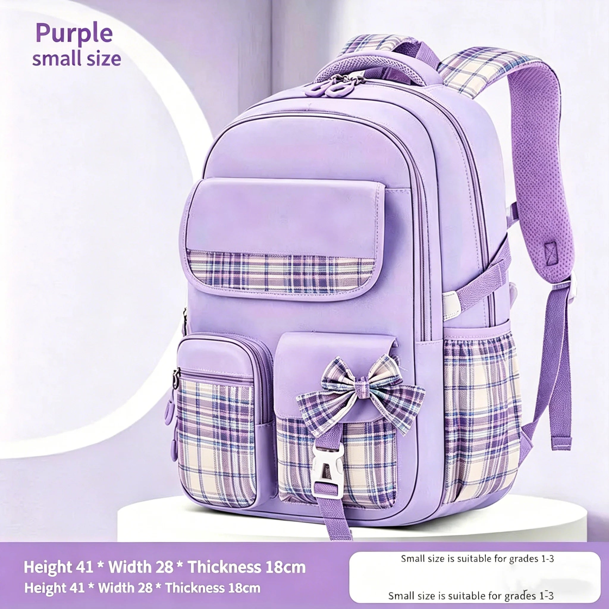 Ergonomic School Backpack for Kids – Lightweight Waterproof Oxford Bag with Large Capacity