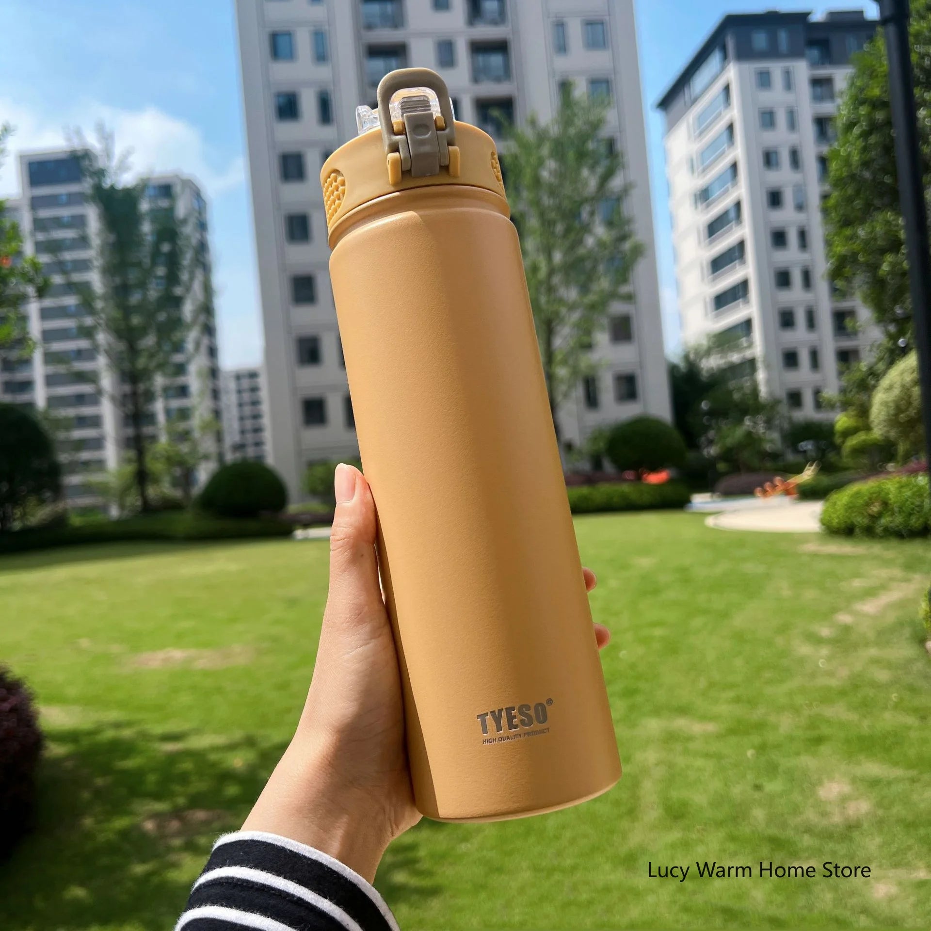 Insulated Stainless Steel Water Bottle with Straw | 600ml & 750ml Leakproof Thermal Flask