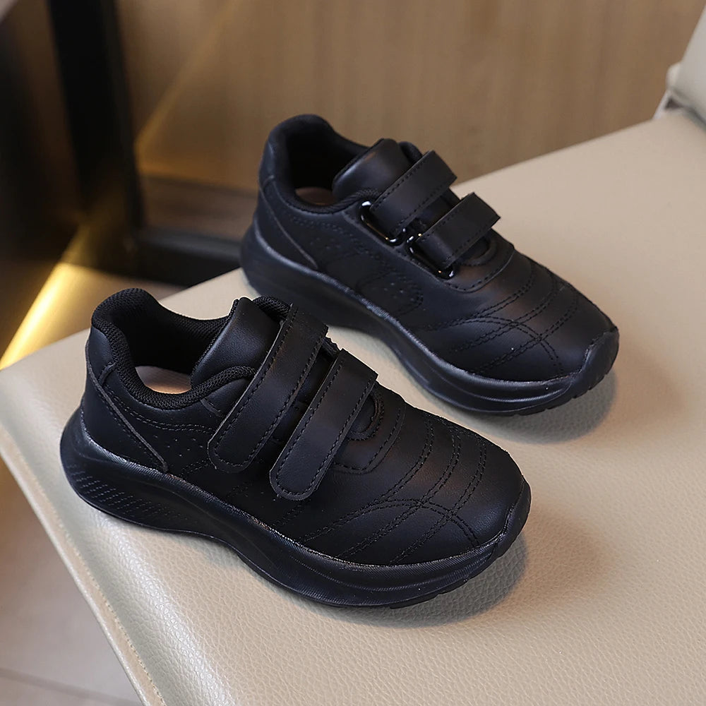 Kids' Black School Sneakers – Comfortable, Non-Slip & Easy Fastening