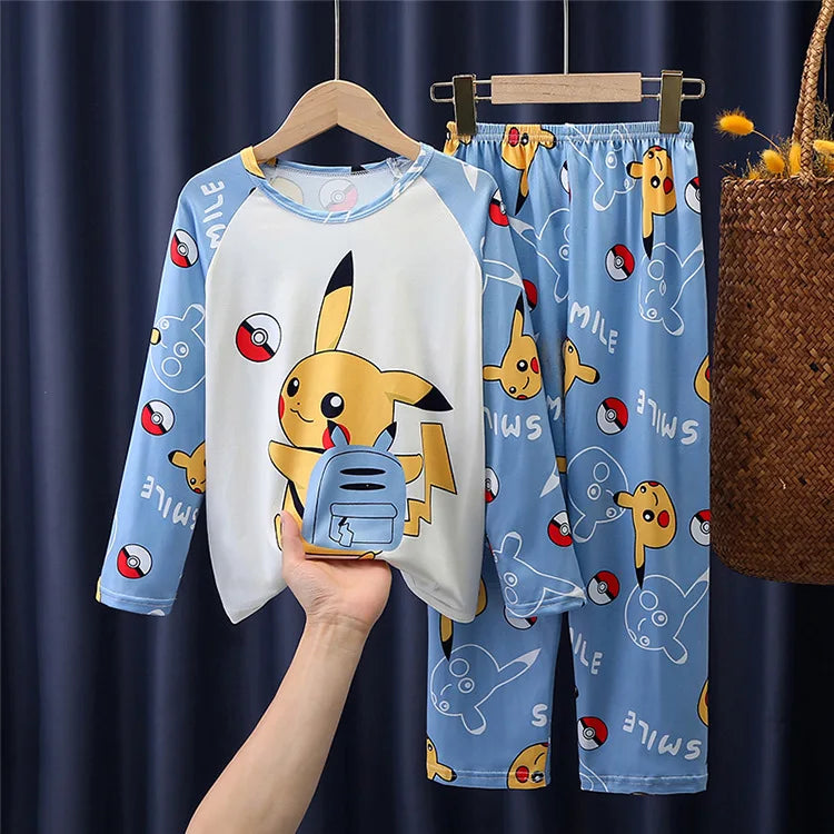 Kids Cartoon Print Pyjama Set