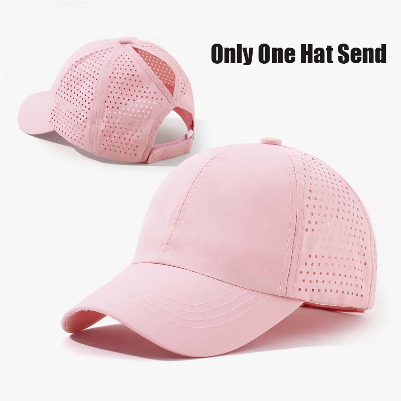 Kids Quick-Dry Ponytail Baseball Cap | Lightweight Summer Sun Hat