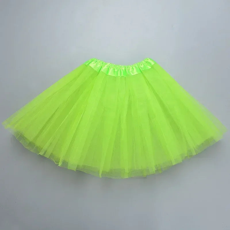 Girls 3-Layer Tutu Skirt – Princess Tulle Dress-Up Skirt