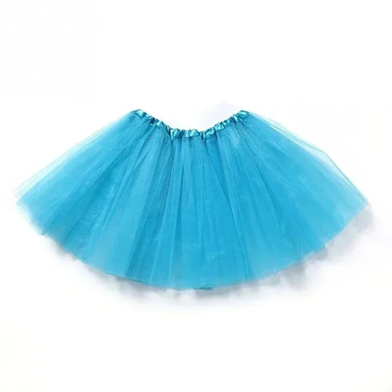 Girls 3-Layer Tutu Skirt – Princess Tulle Dress-Up Skirt