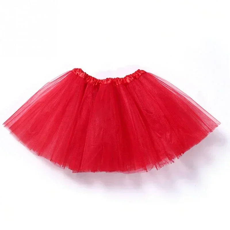 Girls 3-Layer Tutu Skirt – Princess Tulle Dress-Up Skirt