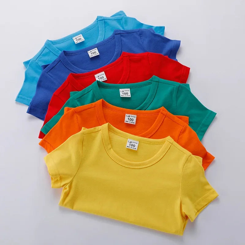 Kids Summer T-Shirt – Soft Cotton Short Sleeve Tee