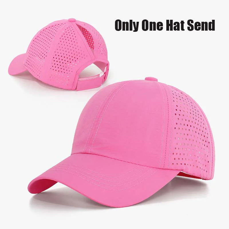 Kids Quick-Dry Ponytail Baseball Cap | Lightweight Summer Sun Hat