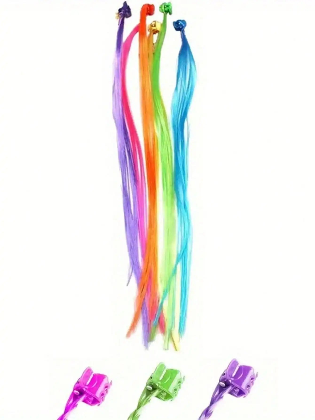 Colorful Hair Extensions with Clips
