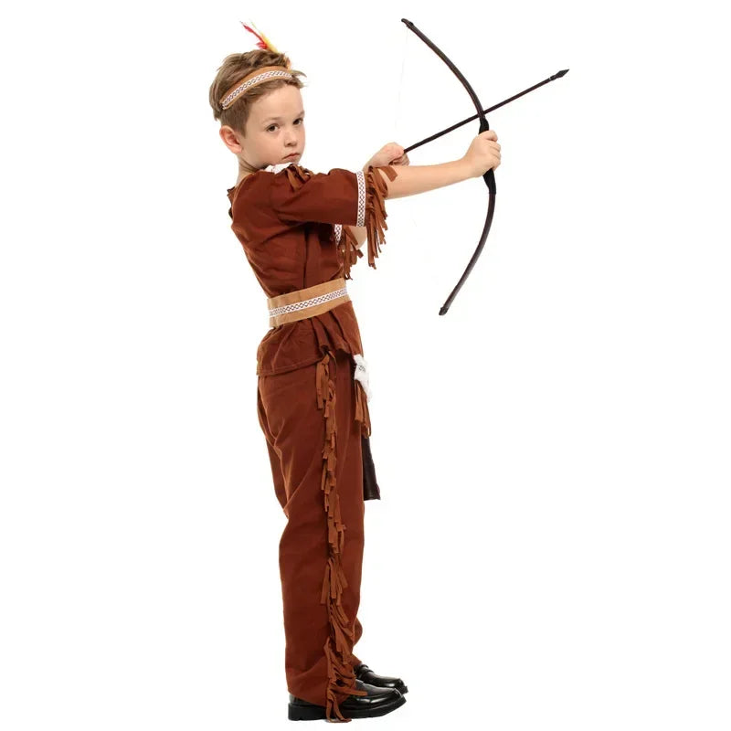 Girls Native American-Inspired Warrior Costume – Halloween Fancy Dress