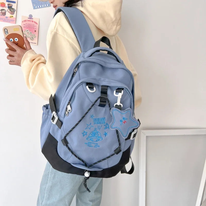 Large Capacity Waterproof Backpack for Women – Oxford Embroidered Bag