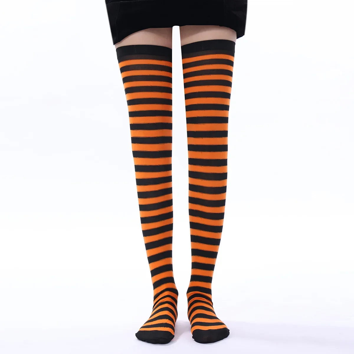 Christmas Stripe Over-the-Knee Socks – Festive Party Socks