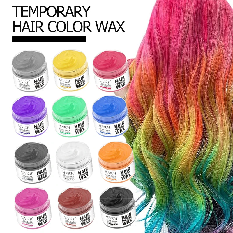 Temporary Hair Color Wax – Washable Hair Styling Wax