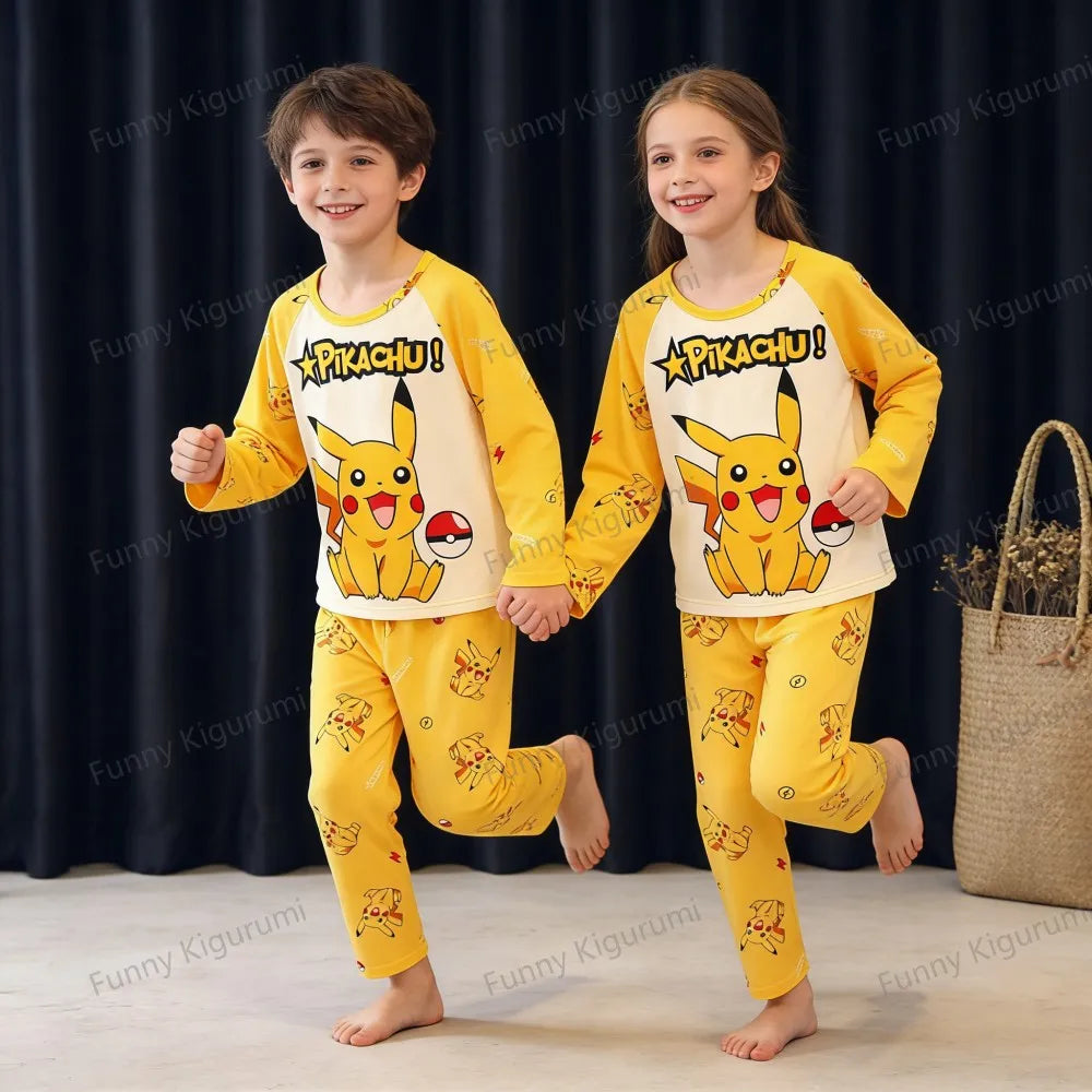 Kids Cartoon Print Pyjama Set
