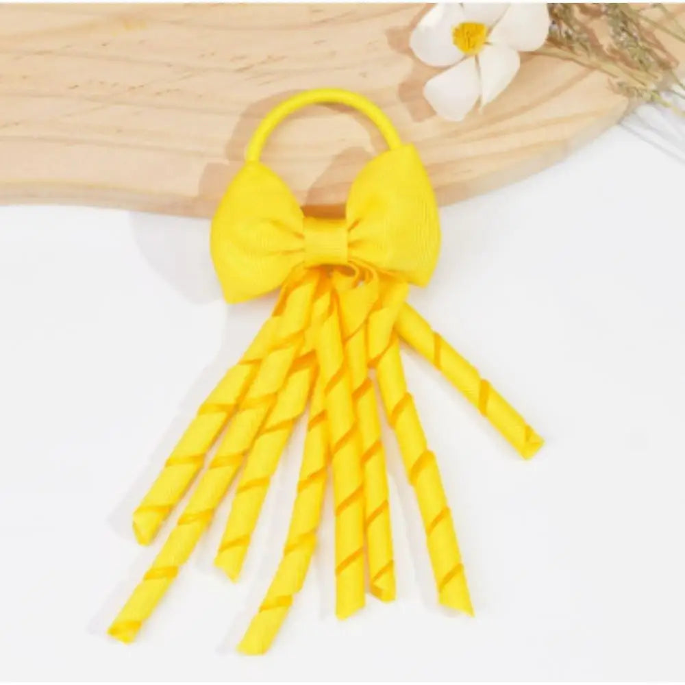 Girls' Grosgrain Bow Hair Tie – Cute Ponytail Accessory