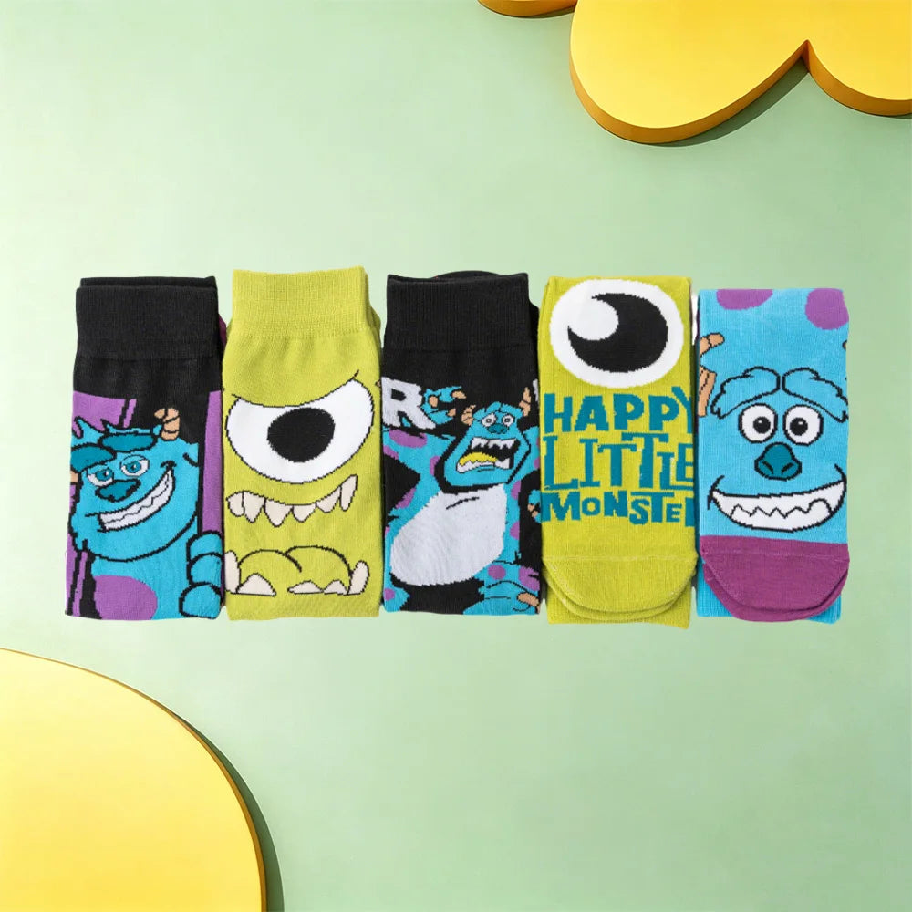 Unisex Classic Monster Cartoon Crew Socks