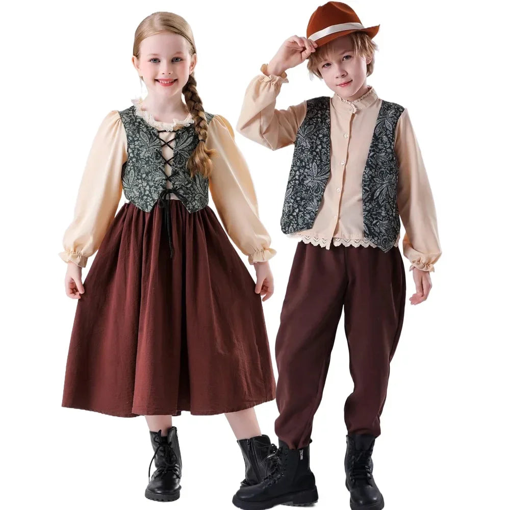 Girls Bavarian Oktoberfest Costume – Traditional German Dirndl Dress