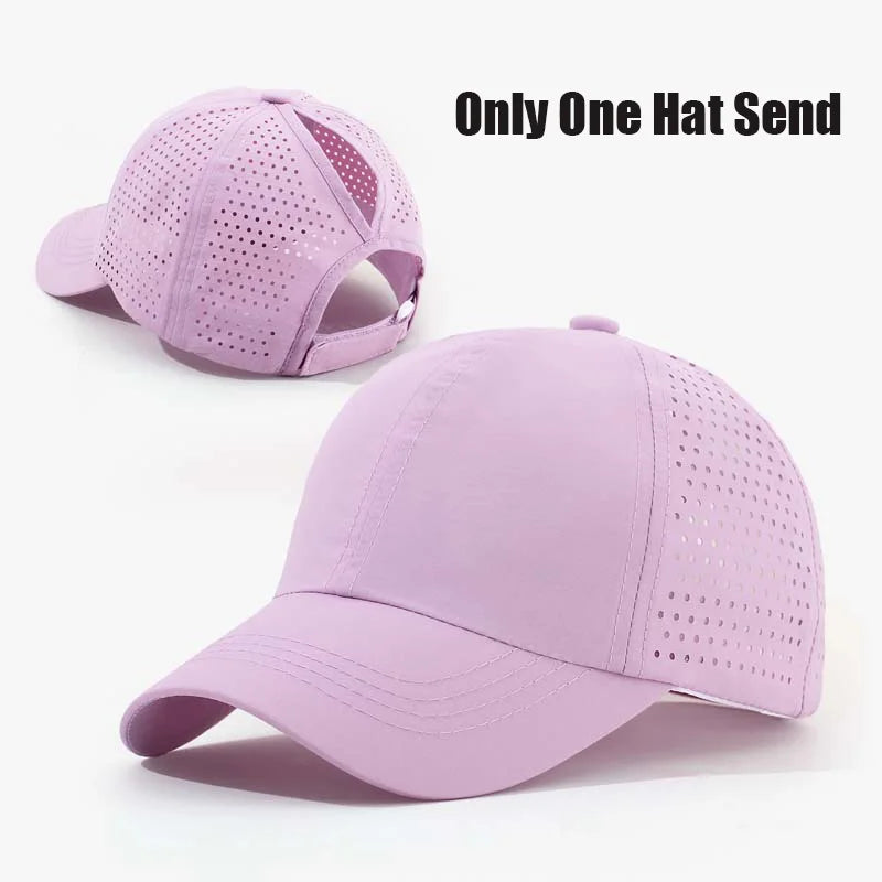 Kids Quick-Dry Ponytail Baseball Cap | Lightweight Summer Sun Hat