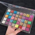 40-Color Glitter Makeup Palette | Face, Eyes, Hair & Body Glitter Gel
