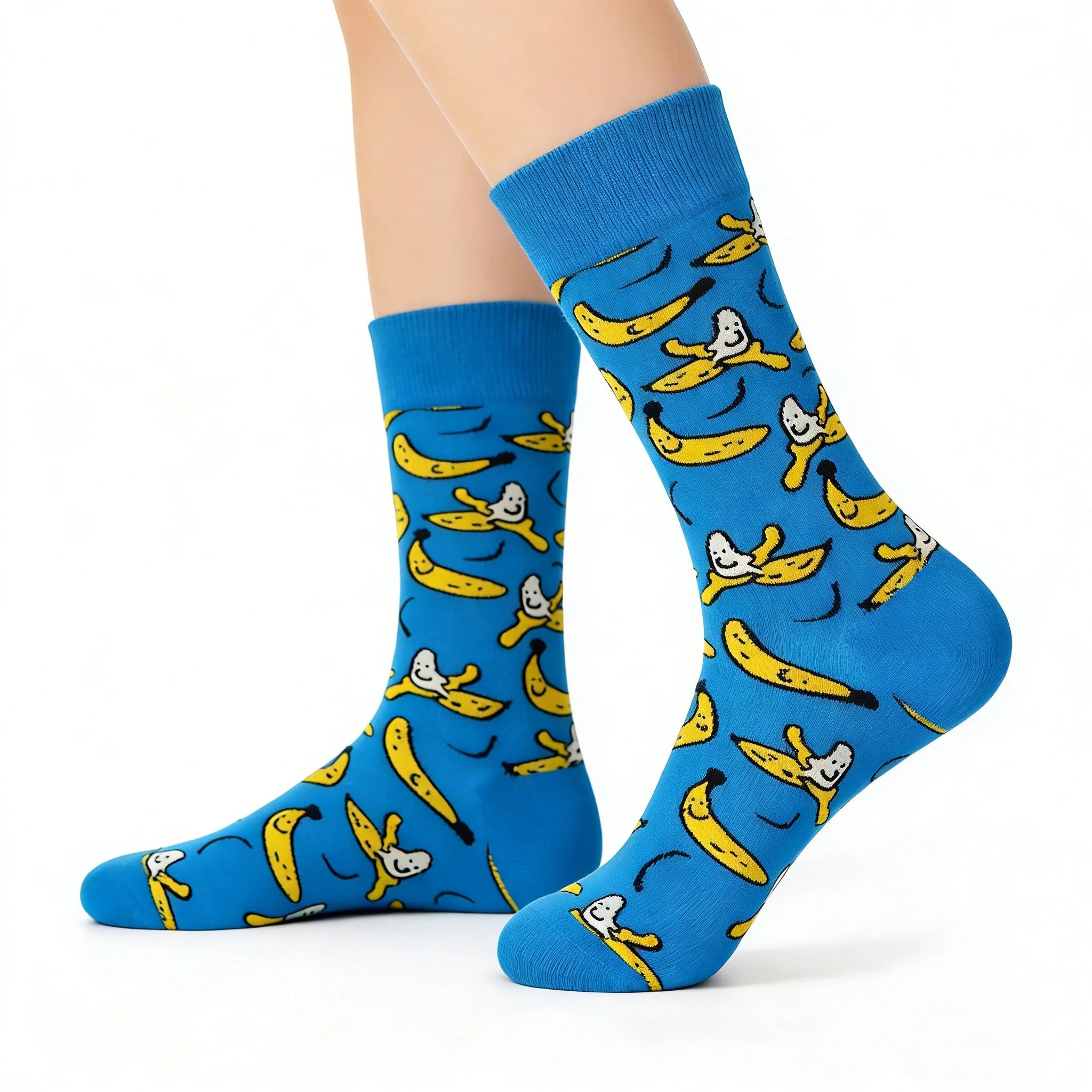 Blue Banana Graffiti Tube Socks