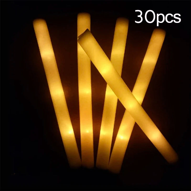 LED Foam Glow Sticks – Flashing Party & Event Light Sticks