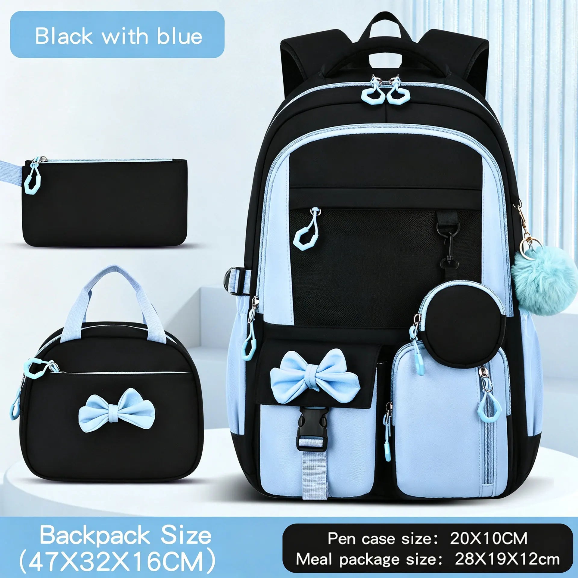 Set Kids School Backpack – Large Capacity Waterproof
