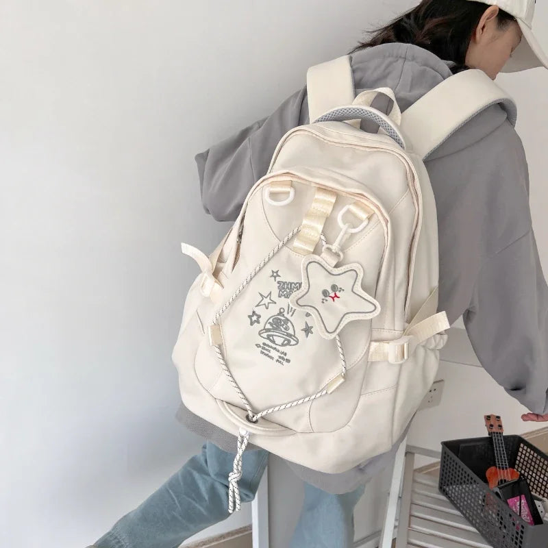 Large Capacity Waterproof Backpack for Women – Oxford Embroidered Bag