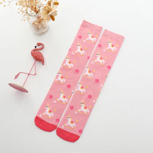 Kids Unicorn Knee-High Socks