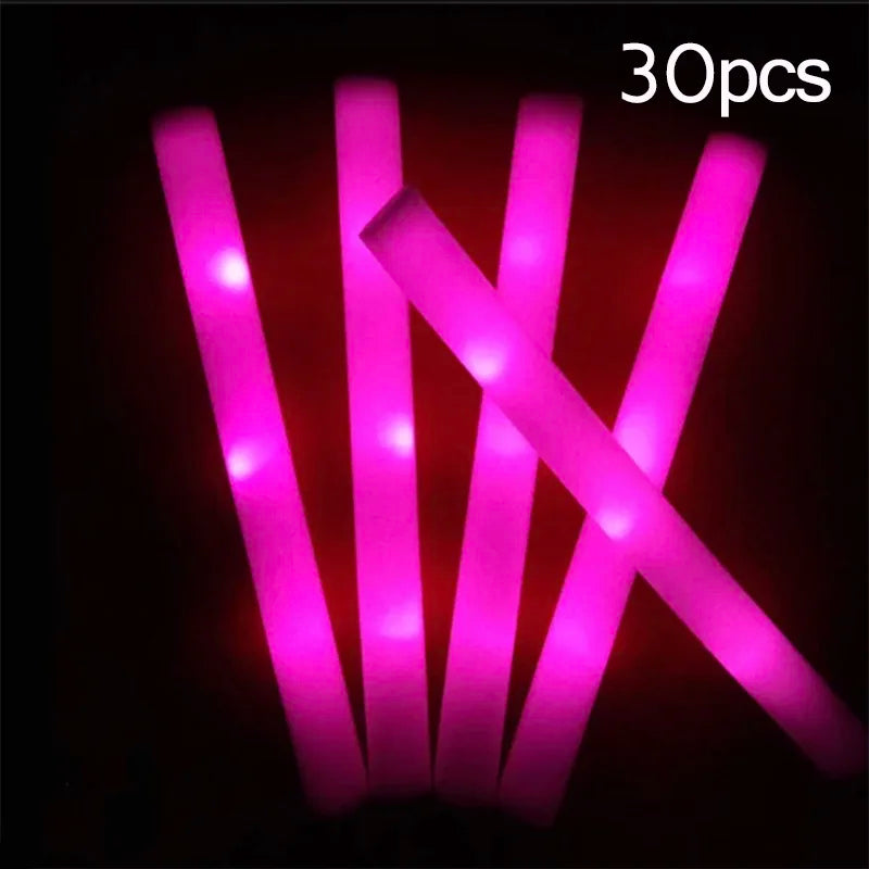 LED Foam Glow Sticks – Flashing Party & Event Light Sticks