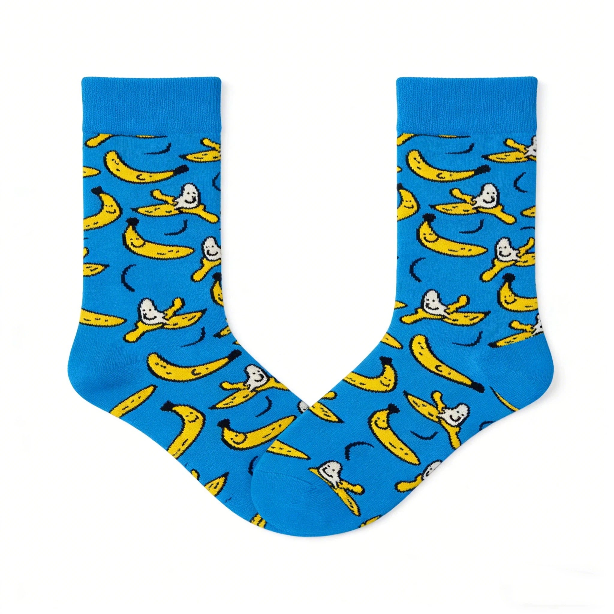 Blue Banana Graffiti Tube Socks