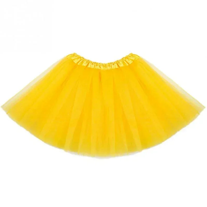 Girls 3-Layer Tutu Skirt – Princess Tulle Dress-Up Skirt