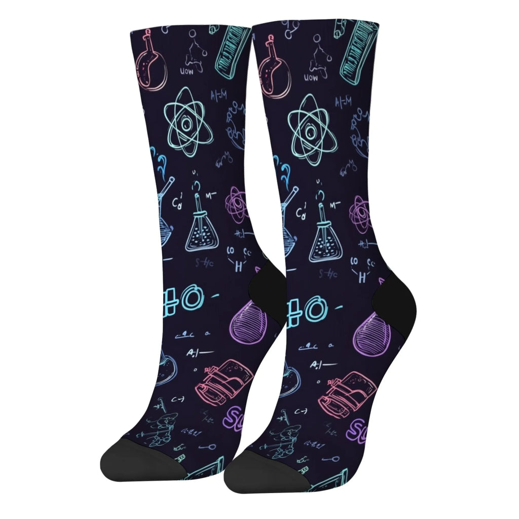 Scientific Experiment Socks – Novelty Science Crew Socks