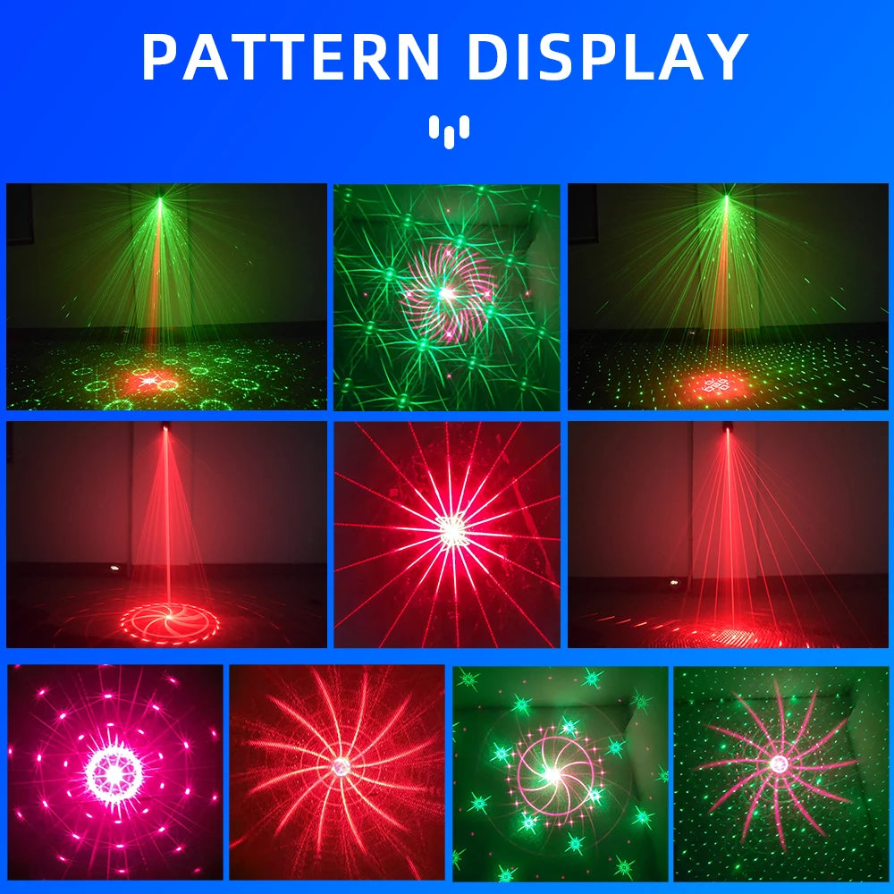 USB RGB Laser Party Light – Portable Disco Projector