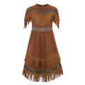 Girls Native-Inspired Tassel Dress – Fringe Costume