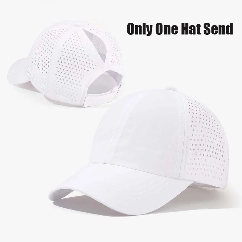 Kids Quick-Dry Ponytail Baseball Cap | Lightweight Summer Sun Hat