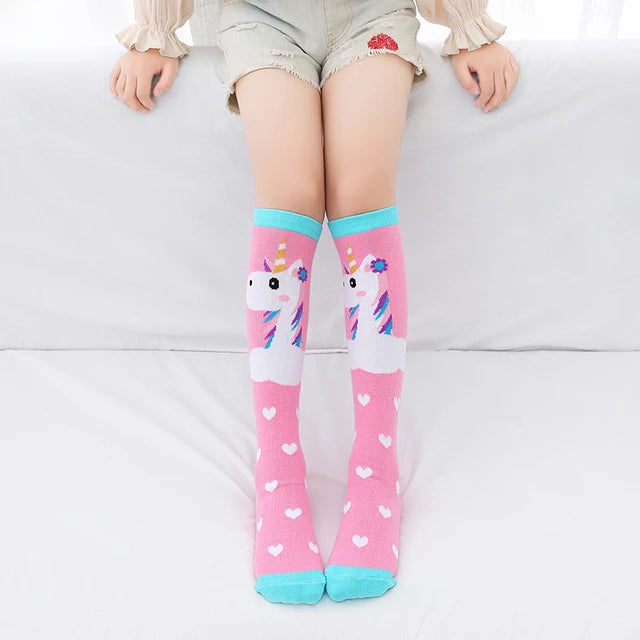 Kids Unicorn Knee-High Socks