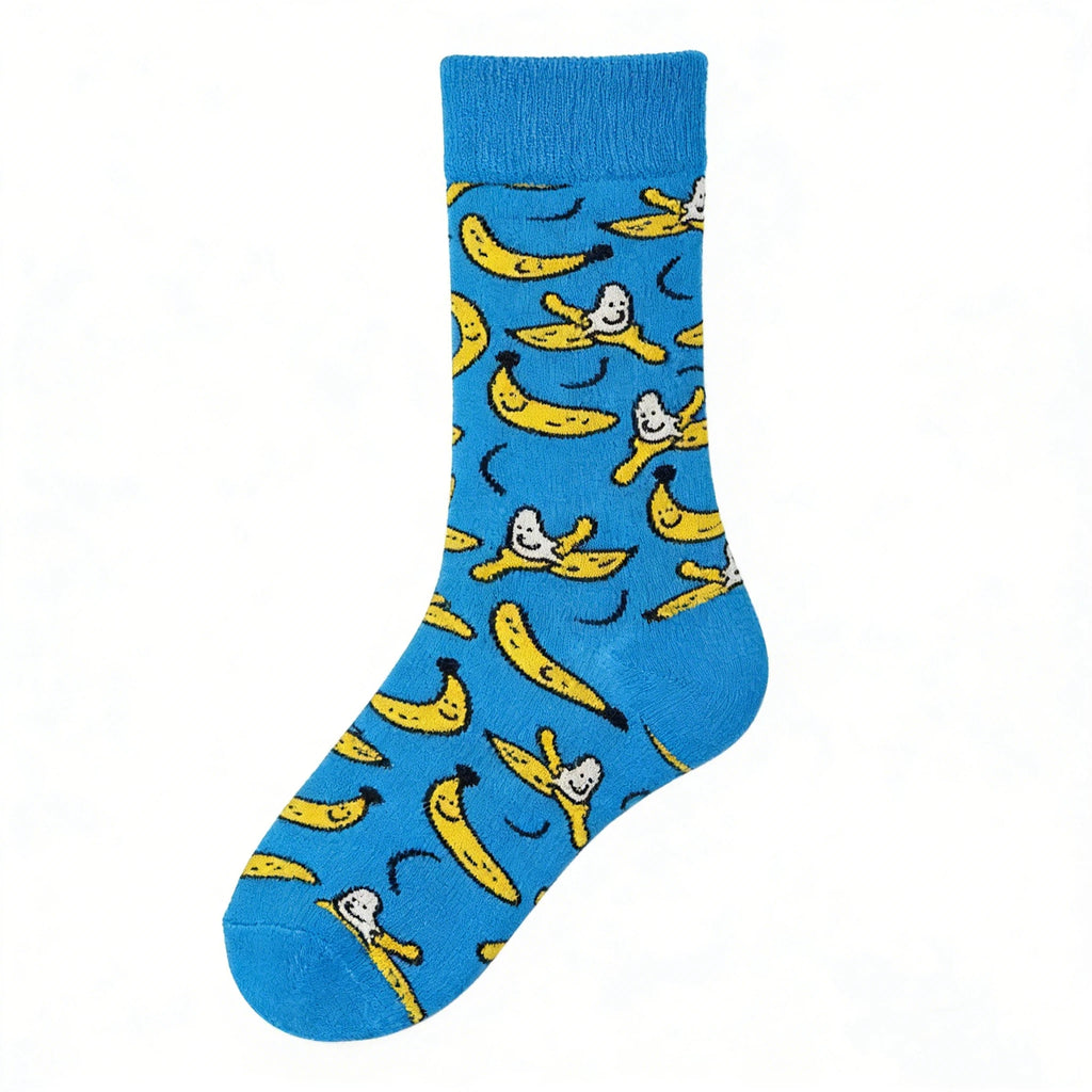 Blue Banana Graffiti Tube Socks