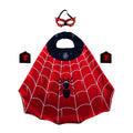 Kids Spider-Inspired Superhero Costume Set – Cape, Mask & Wristbands