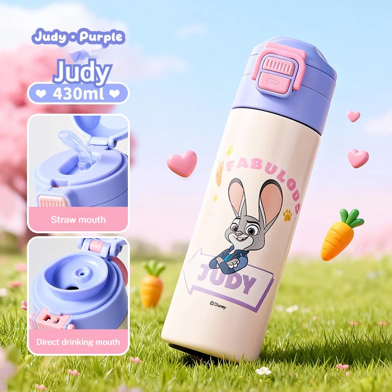 Kids 316 Stainless Steel Insulated Water Bottle | 500ml Straw & Sip Thermal Cup