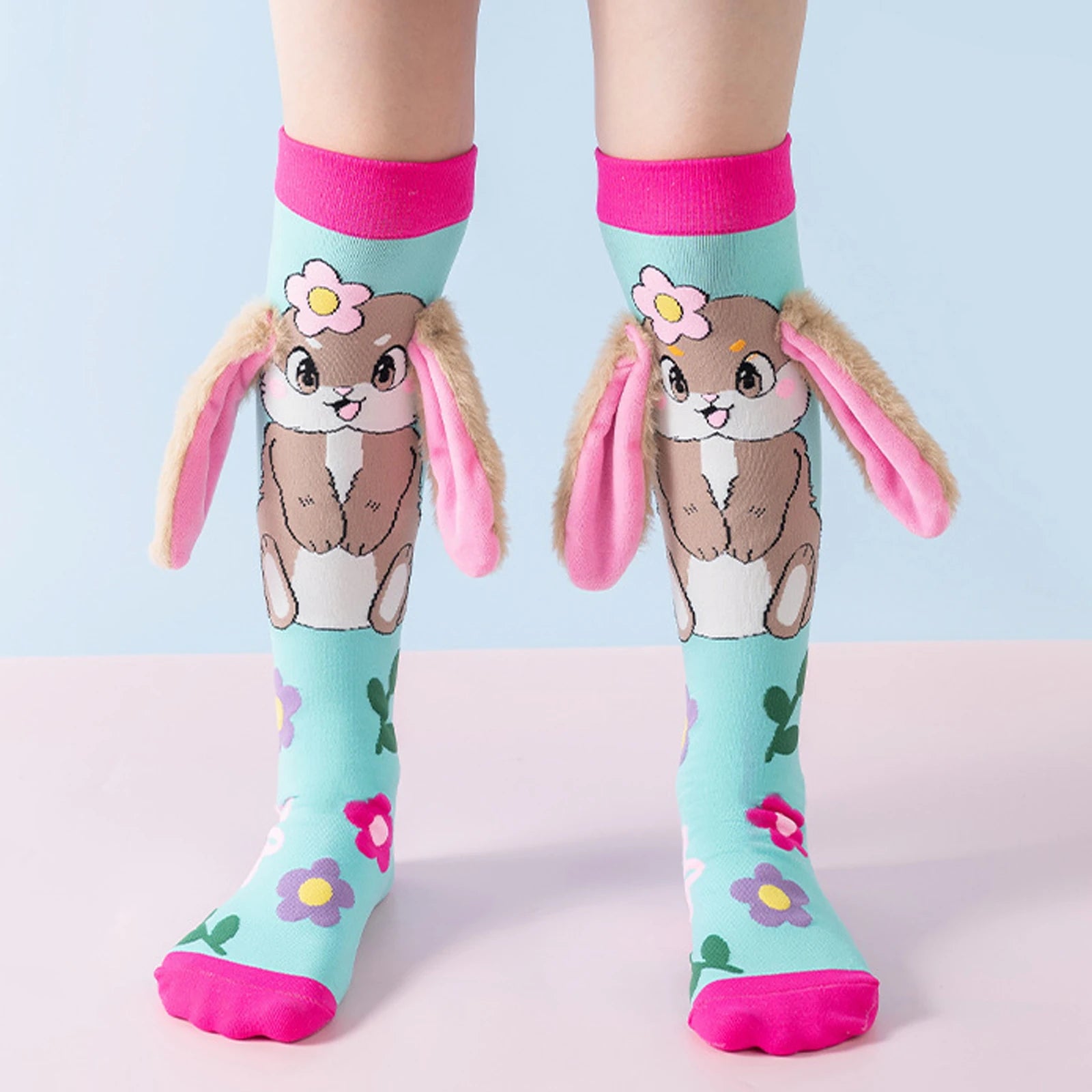 Kids Cartoon Knee-High Socks