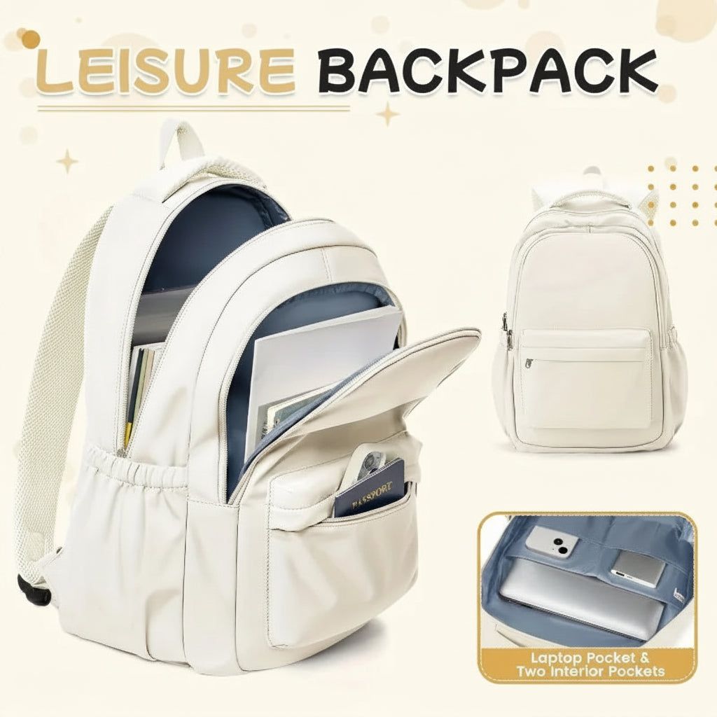 Waterproof Lightweight Backpack – Large Capacity School, College & Everyday Bag
