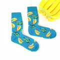 Banana Print Socks – Fun Unisex Crew Socks