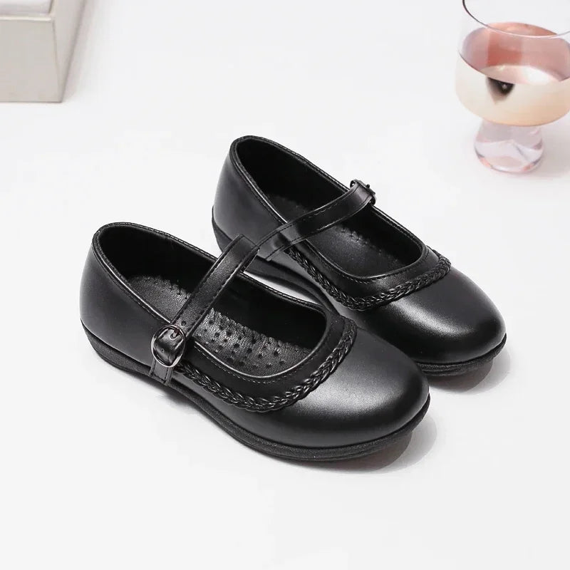 Girls Classic Leather Shoes | Elegant Schoo